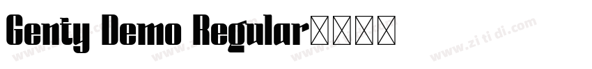 Genty Demo Regular字体转换